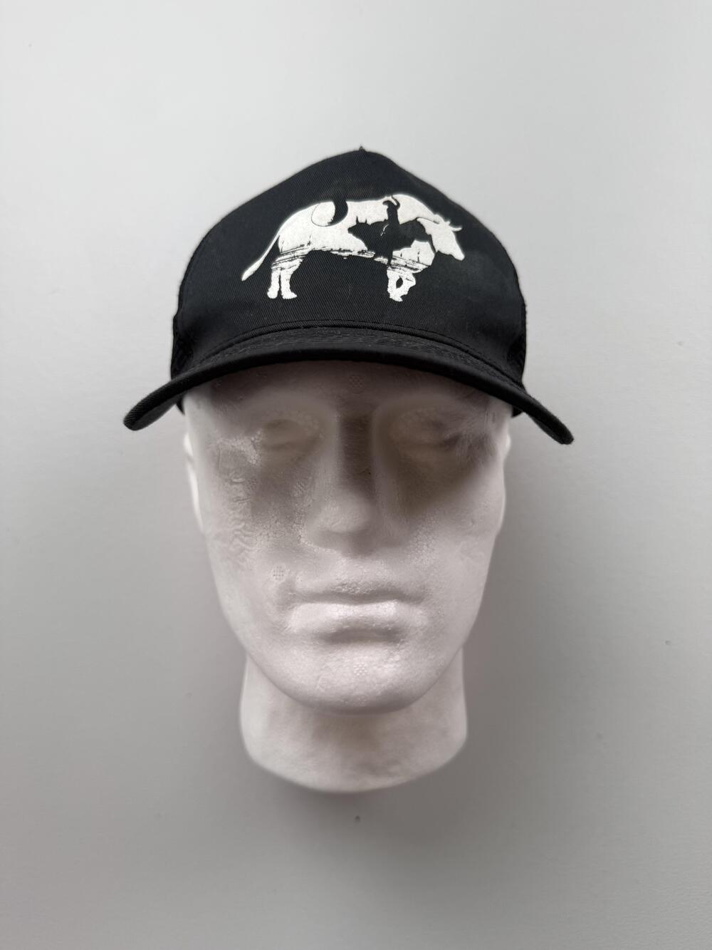 Cody James Hat Cap Snap Back Mens One Size Black Mesh Trucker Cowboy Graphic
